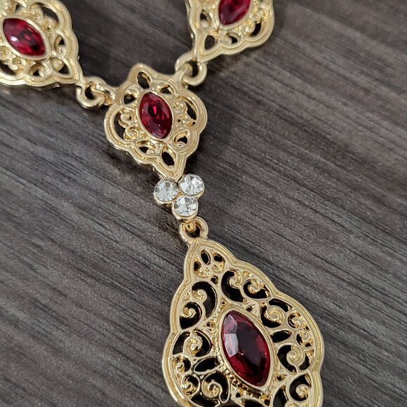 Sunspicems Exquisite Morocco Choker Necklace - Gold Color - Picture 6 of 15